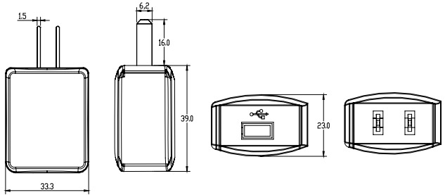 USB手機充電器